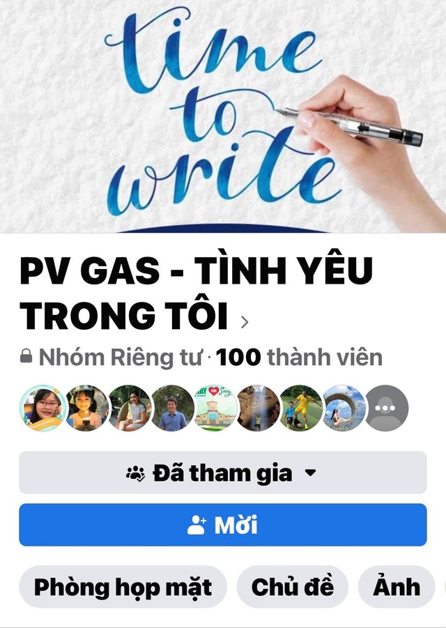 Giao diện Cuộc thi "PV GAS - Tình yêu trong tôi" trên fanpage của Công đoàn CQĐH PV GAS.