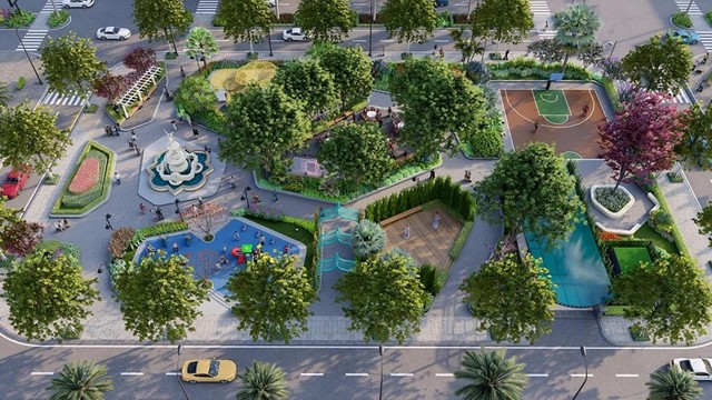Khu vui chơi, sân vườn, khu tập thể thao,… đáp ứng tối đa nhu cầu của cư dân.