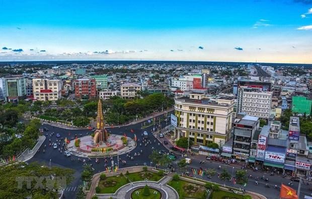 Trung tâm thành phố Cà Mau. (Ảnh: Thế Anh/TTXVN).