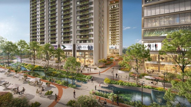 Công viên xanh mát giữa lòng Astral City.