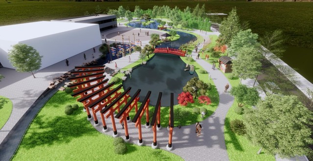 Không gian đậm chất Nhật Bản tại Sun Beauty Onsen Quảng Xương. Ảnh phối cảnh minh họa.