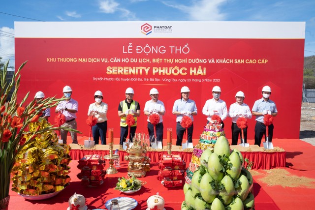 Hình ảnh lễ động thổ dự án Phước Hải.