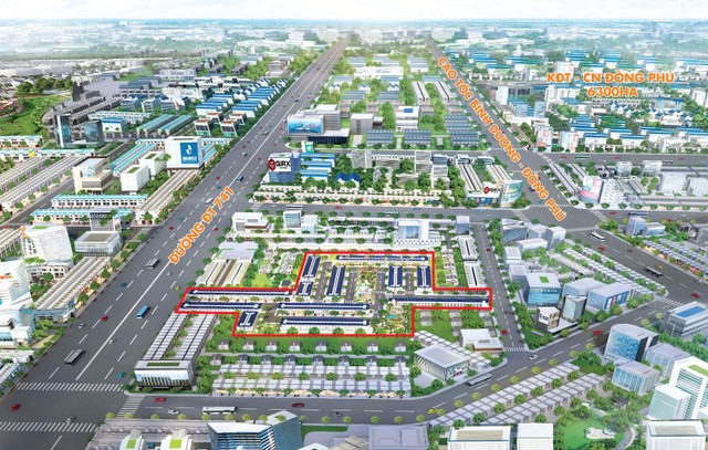 Khu đô thị 5F Stella nằm ngay trung tâm Phú Giáo và được bao quanh bởi các KCN lớn cùng hệ thống giao thông liên vùng hiện đại nên tiềm năng rất lớn.