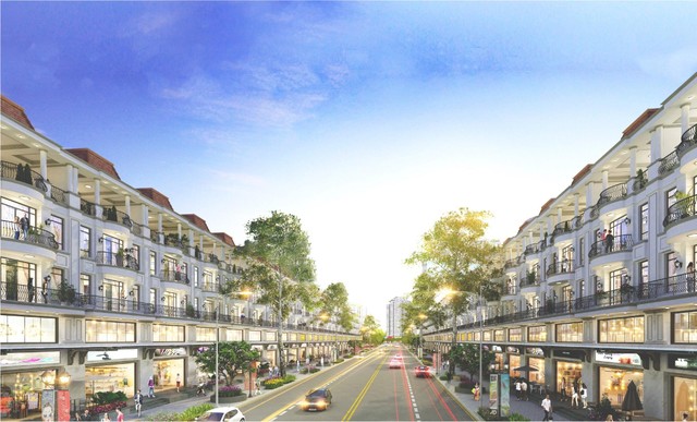 Shophouse Santorini Vibes - Midtown One với diện tích đa dạng từ 82m2, 92m2, 117m2, 131m2 - 191 m2.