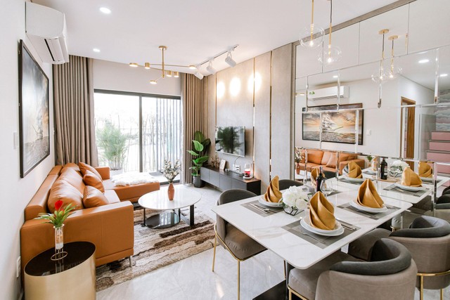 Căn hộ Honas Residence sở hữu view nhìn toàn cảnh ấn tượng và ban công rộng.