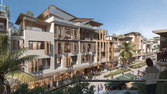 Paradise Walk là phân khu đầu tiên được giới thiệu của Sun Festival Avenue. Ảnh phối cảnh minh họa.