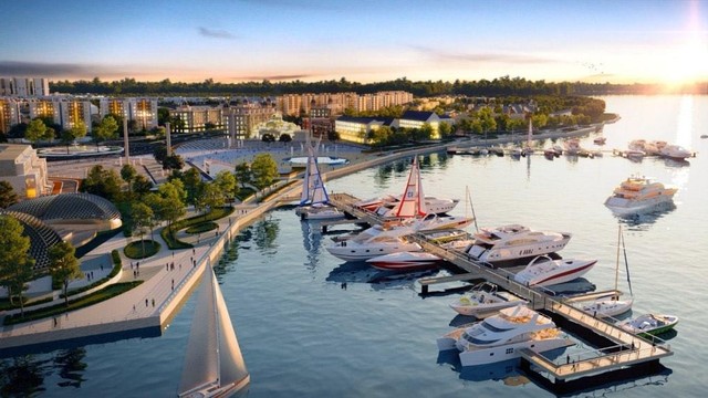 Tổ hợp quảng trường - bến du thuyền 5 sao là bệ phóng để Aqua City khẳng định vị thế trở thành đô thị đáng sống bậc nhất khu vực và gia tăng giá trị cho dự án.