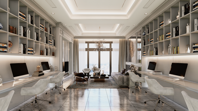 Thiết kế Officetel theo xu hướng tối giản sang trọng của The Peak Garden.