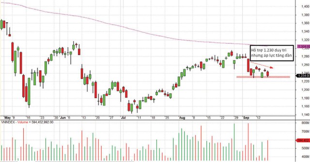 Diễn biến chỉ số VN-Index.
