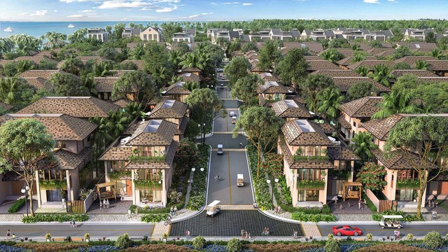 Sun Secret Valley - “thành phố dưới tán cây” tại Bãi Dài, Phú Quốc. Ảnh phối cảnh minh họa.
