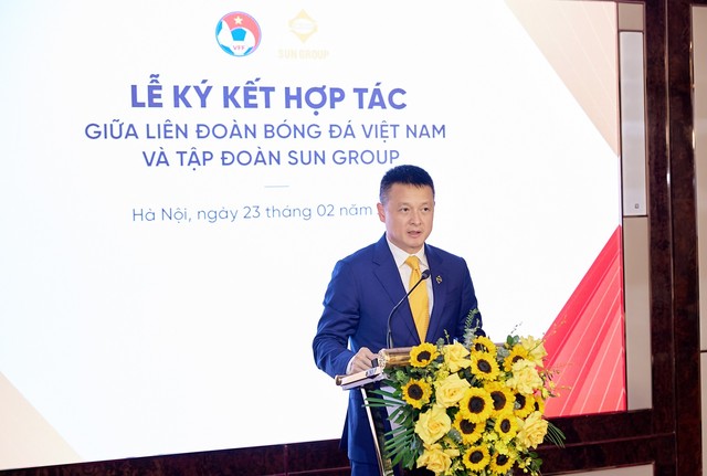 Ông Đặng Minh Trường, Chủ tịch HĐQT Tập đoàn Sun Group phát biểu tại sự kiện.
