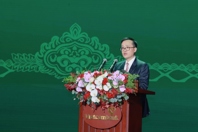 Đ/c Phạm Quang Dũng - Ủy viên Ban Thường vụ Đảng ủy Khối Doanh nghiệp Trung ương, Bí thư Đảng ủy, Chủ tịch HĐQT phát biểu tại buổi lễ. Đ/c Phạm Quang Dũng - Ủy viên Ban Thường vụ Đảng ủy Khối Doanh nghiệp Trung ương, Bí thư Đảng ủy, Chủ tịch HĐQT phát biểu tại buổi lễ.