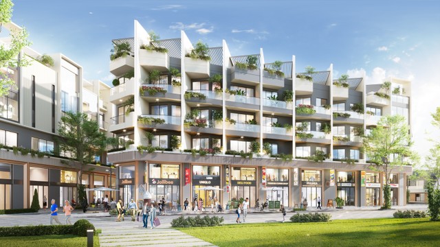 Nhà phố thương mại the Sholi vừa ở vừa kinh doanh và là kênh tích sản mang đến giá trị thật.