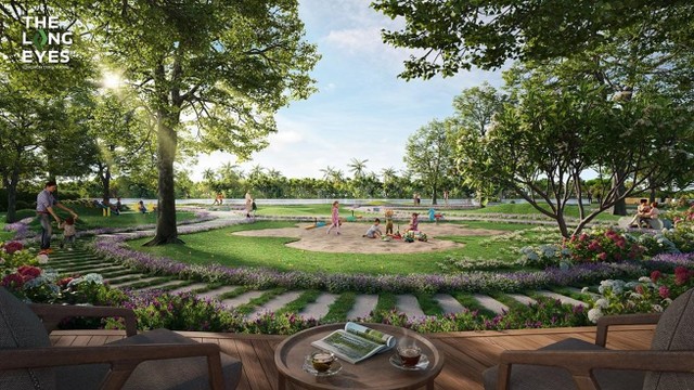 Phối cảnh quy hoạch khu tiện tích của Khu dân cư The Long Eyes