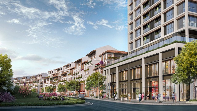 Sun Cosmo Residence Da Nang được phát triển theo mô hình tổ hợp hiện đại, năng động. (Ảnh phối cảnh minh họa).