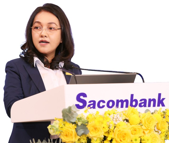 Bà Nguyễn Đức Thạch Diễm, Tổng giám đốc Sacombank.