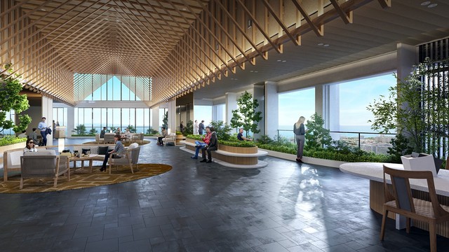 Sun Cosmo Residence Da Nang sẽ đem tới tiêu chuẩn dịch vụ tựa khách sạn 5 sao. Ảnh phối cảnh minh họa.