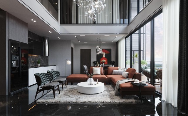 Dự án sở hữu kiến trúc hoàn mỹ từ cảnh quan tới từng đường nét thiết kế tỉ mỉ trong từng căn hộ.