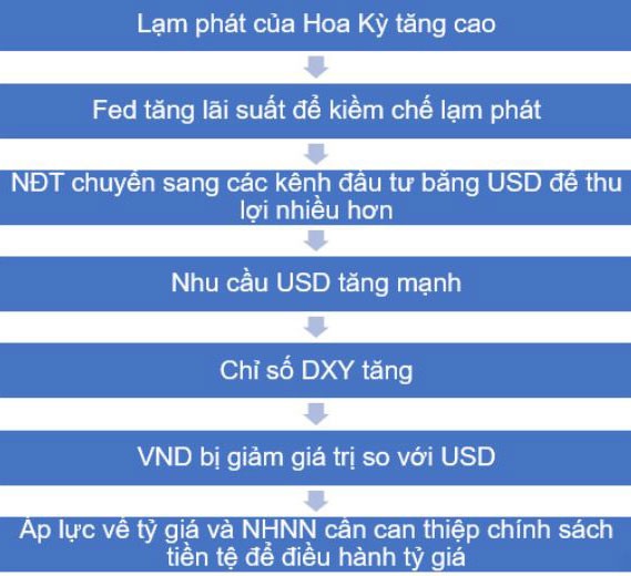 Ảnh hưởng của DXY đến Việt Nam.