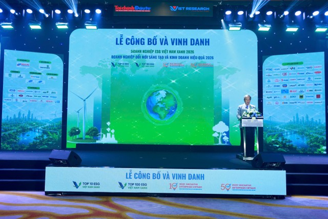 Ông Lê Trọng Minh - Phó Tổng Biên tập Báo Tài chính - Đầu tư, phát biểu tại sự kiện.