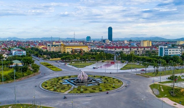 Một góc TP. Hà Tĩnh - Ảnh Mai Thanh Hải Một góc TP. Hà Tĩnh - Ảnh Mai Thanh Hải