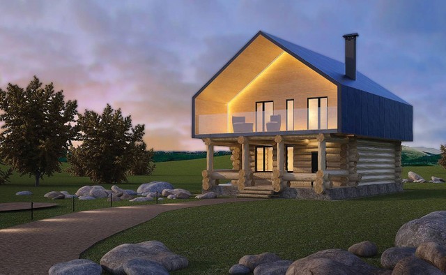 Đa phong cách trong thiết kế nhà ở từ vật liệu gỗ ảnh 3