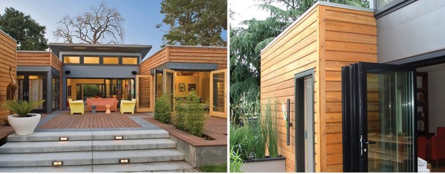 Đa phong cách trong thiết kế nhà ở từ vật liệu gỗ ảnh 7