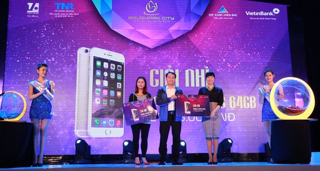 Nhận Iphone 6s Plus trong sự kiện khai trương căn hộ mẫu Goldmark City ảnh 2