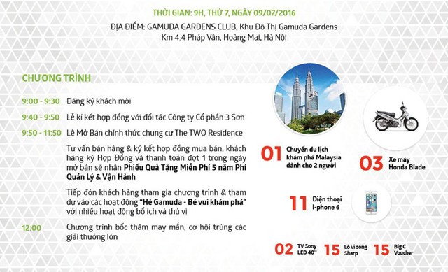 Chính thức mở bán chung cư cao cấp The TWO Residence - Gamuda Gardens ảnh 2