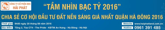 Chia sẻ cơ hội đầu tư đất nền sáng giá nhất quận Hà Đông 2016  ảnh 1