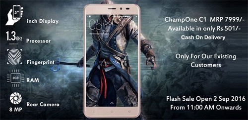 Cấu hình ChampOne C1 theo quảng cáo.