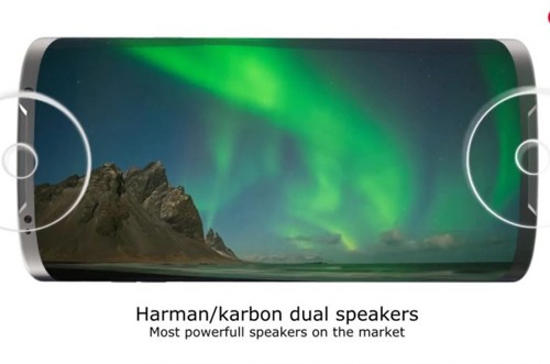 Còn theo nhà thiết kế có biệt danh Concept Creator, Galaxy S8 sẽ tích hợp loa Harman Kardon kép, camera f/1.7 với ống kính đặc biệt. RAM 6 GB.