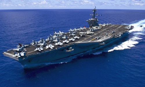 Tàu sân bay MỹUSS Carl Vinson. Ảnh:US Navy.