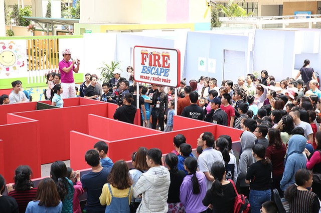 Diễn tập phòng cháy chữa cháy quy mô lớn tại Imperia Garden ảnh 1