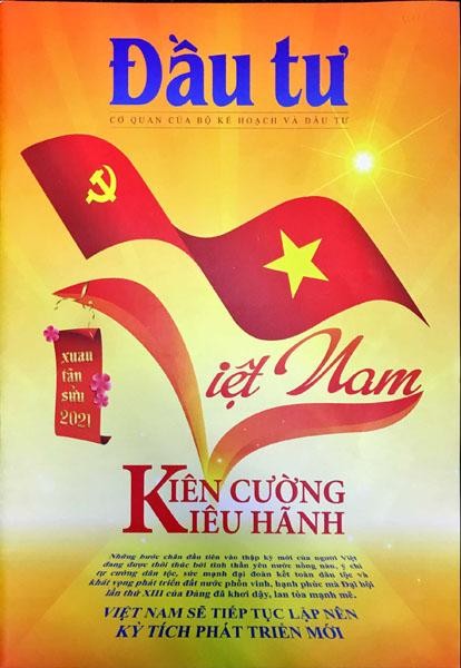 Bìa báo Tết Tân Sửu 2021 của Báo Đầu tư