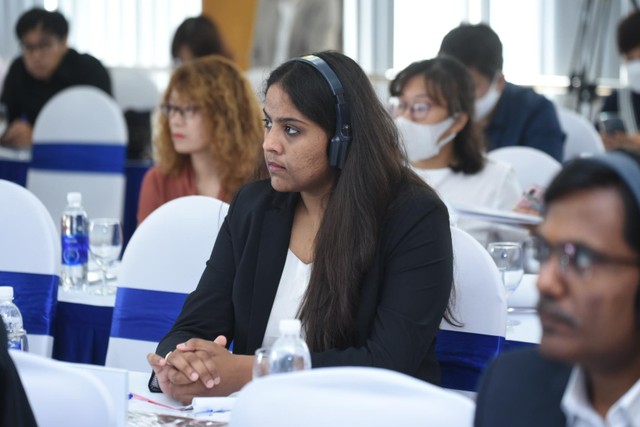 Hội thảo thu hút hơn 100 khách mời là lãnh đạo các tổ chức quốc tế, tập đoàn đa quốc gia và doanh nghiệp trong nước trong lĩnh vực dược, y tế. Ảnh: Dũng Minh