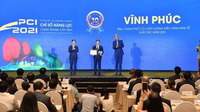 Vĩnh Phúc vượt lên đến vị trí thứ 5 trong danh sách PCI 2021