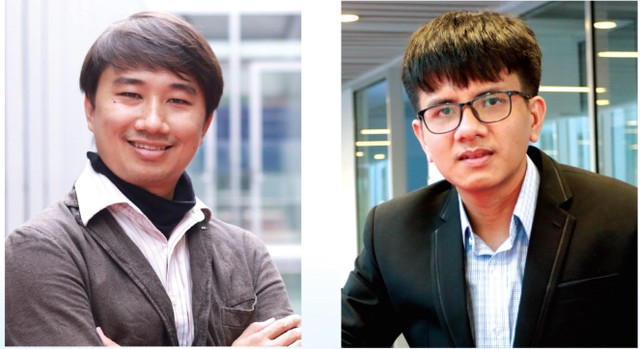 Ths. Hà Xuân Sơn (trái) và TS. Thái Trung Hiếu (phải), Giảng viên kinh doanh trên ứng dụng Blockchain, Khoa Kinh doanh, Đại học RMIT Việt Nam.