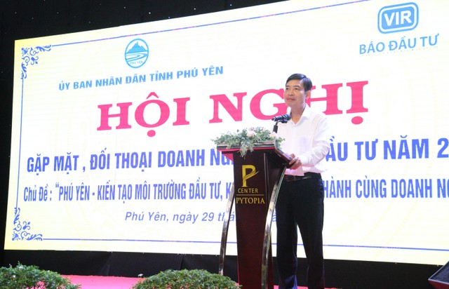Ông Tạ Anh Tuấn, Chủ tịch UBND tỉnh Phú Yên phát biểu kết luận Hội nghị.