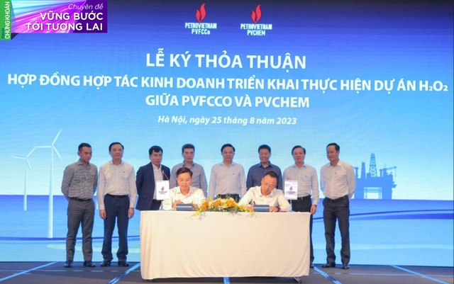 Dự án xây dựng Nhà máy sản xuất Oxy già đánh dấu bước phát triển ngành công nghiệp hóa chất Dầu khí.