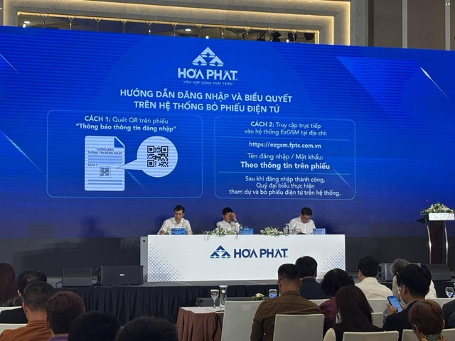 Đại hội đồng cổ đông năm 2025 của Hòa Phát đã khắc phục được phần lớn các bất cập của đại hội cổ đông truyền thống nhờ áp dụng chuyển đổi số.