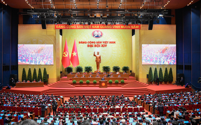 Toàn cảnh ngày làm việc thứ ba của Đại hội Đảng toàn quốc lần thứ XIV. Ảnh: Như Ý Toàn cảnh ngày làm việc thứ ba của Đại hội Đảng toàn quốc lần thứ XIV. Ảnh: Như Ý