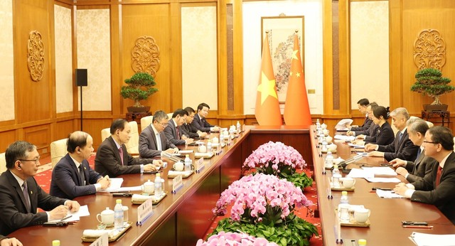 Quang cảnh hội đàm.