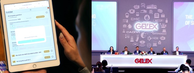 ĐHCĐ thường niên 2026 của Gelex tổ chức theo hình thức trực tiếp và trực tuyến. Ảnh: dũng Minh