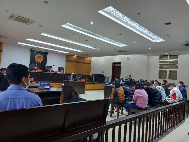 Quang cảnh phiên tòa phúc thẩm