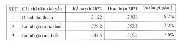 Kế hoạch năm 2022 của MCM.