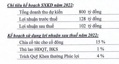 Kế hoạch năm 2022 của NBB.