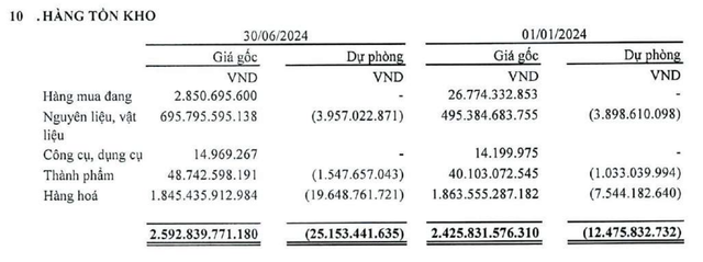 TLH tăng trích lập dự phòng trong nửa đầu năm 2024
