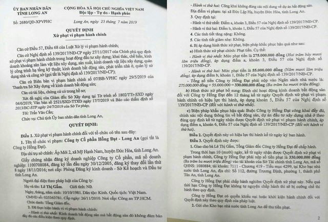 Bị cấm kinh doanh bất động sản 12 tháng, Hồng Đạt - Long An vẫn khuyến mại bán hàng Dự án Bella Vista  ảnh 1