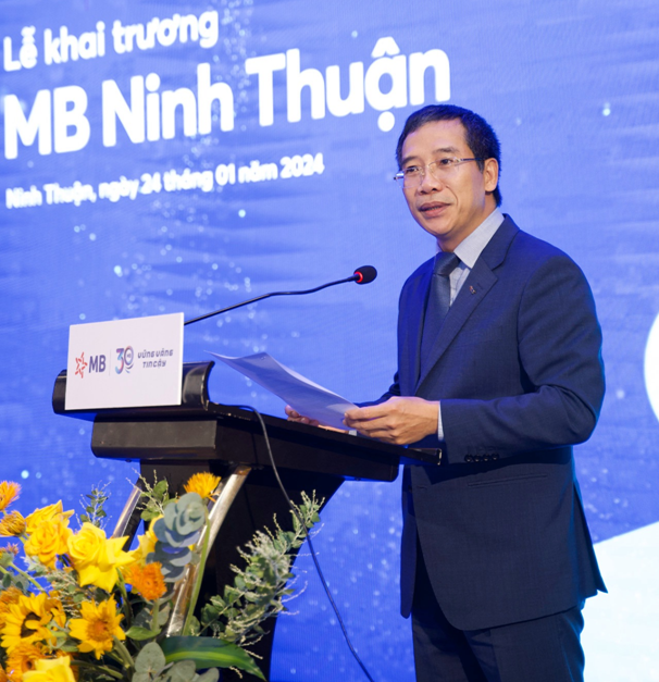 Ông Lưu Trung Thái – Chủ tịch HĐQT MB phát biểu tại sự kiện